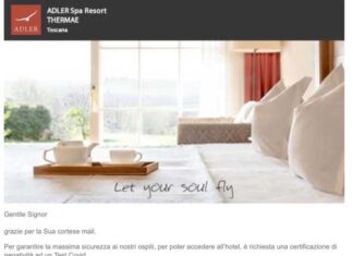 Test anti-Covid obbligatorio per accedere in hotel: il caso Adler Spa Resort Adler Spa Resort chiede test anti-covid