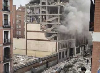 Madrid, forte esplosione semidistrugge edificio: almeno due morti esplosione madrid