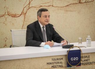 S&P rivede le stime della ripresa italiana. Draghi: “Alba della ripresa” Mario Draghi G20