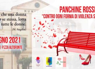 “RosaLega”, manifestazione contro violenza sulle donne Panchina Rossa Altofonte