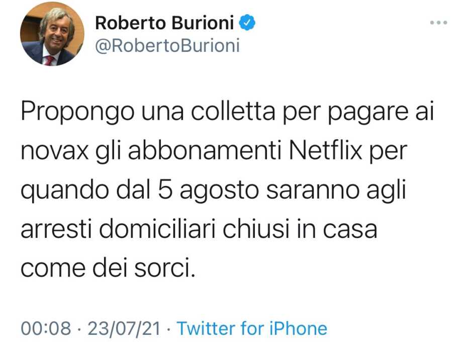 Burioni non vaccinati