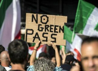 Le proteste no green pass a Cesena