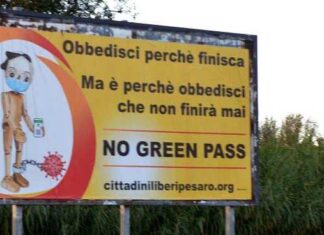 Pesaro: “Compaiono manifesti contro il green pass”