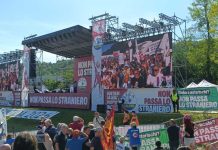 Pontida, Salvini annuncia il congresso straordinario della Lega a ottobre